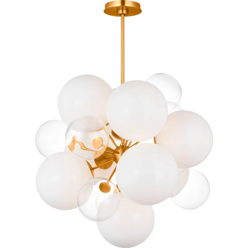 kate spade new york Aria 9 Light 23 inch Burnished Brass Chandelier Ceiling Light