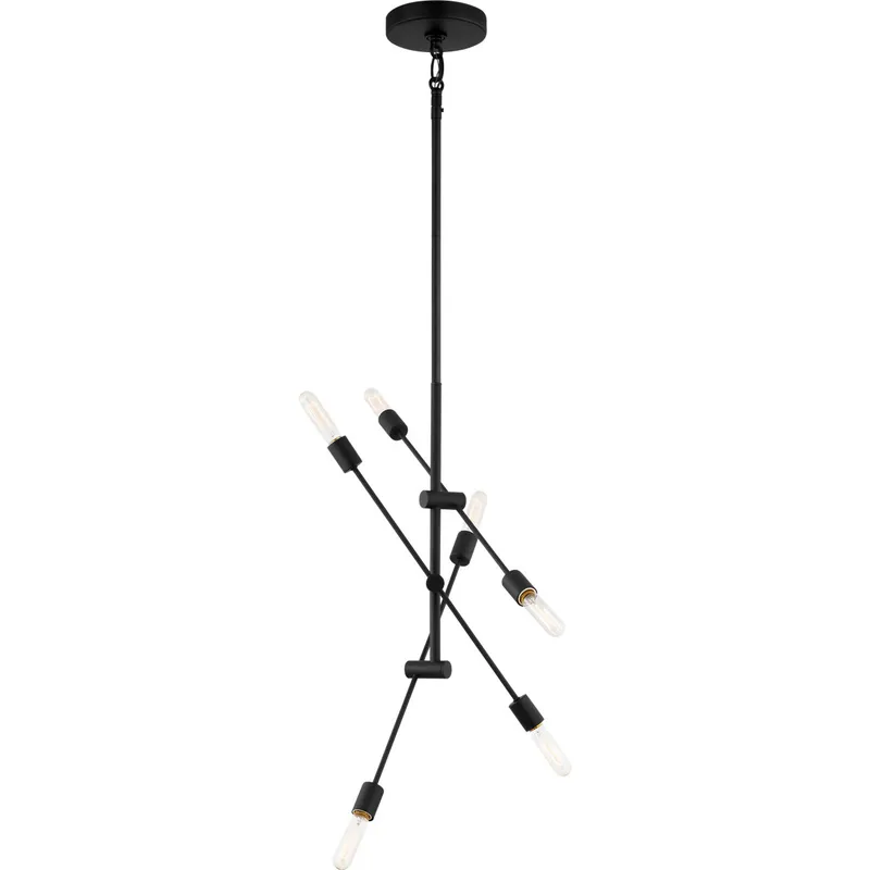Sean Lavin Axis 6 Light 35.25 inch Midnight Black Chandelier Ceiling Light