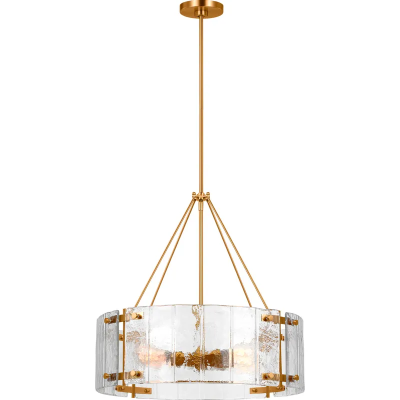 AH by Alexa Hampton Calvert 4 Light 24 inch Burnished Brass Chandelier Ceiling Light