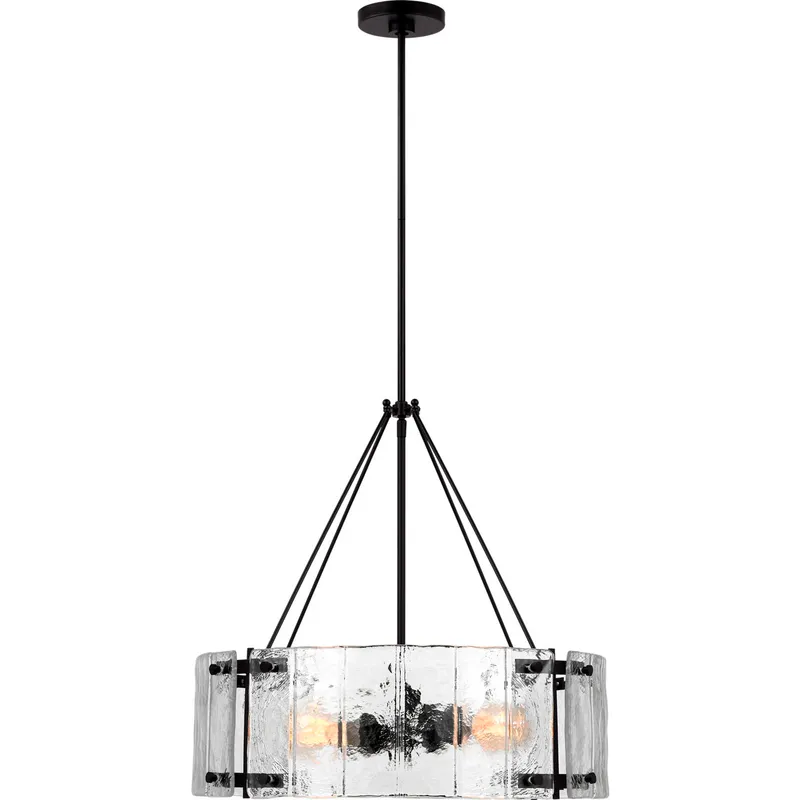 AH by Alexa Hampton Calvert 4 Light 24 inch Aged Iron Chandelier Ceiling Light