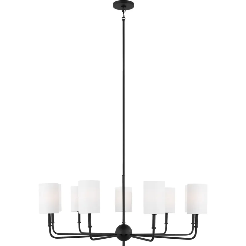 Foxdale 9 Light 36 inch Brushed Nickel Chandelier Ceiling Light