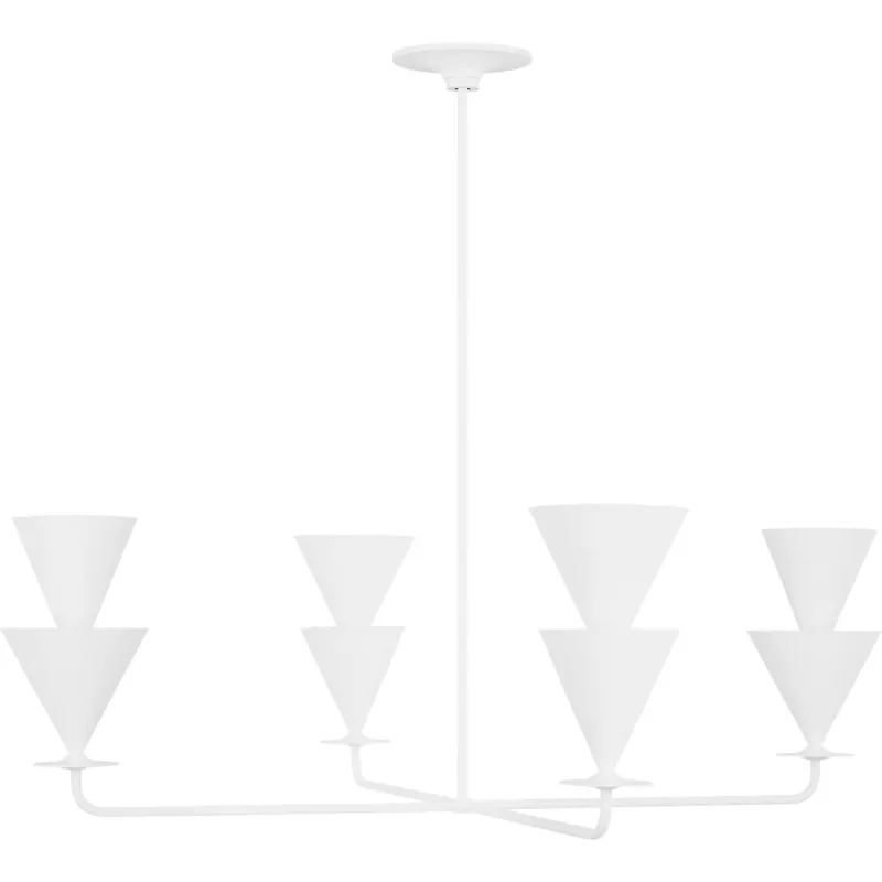 Christiane Lemieux Cornet 4 Light 46 inch Cast Plaster Chandelier Ceiling Light