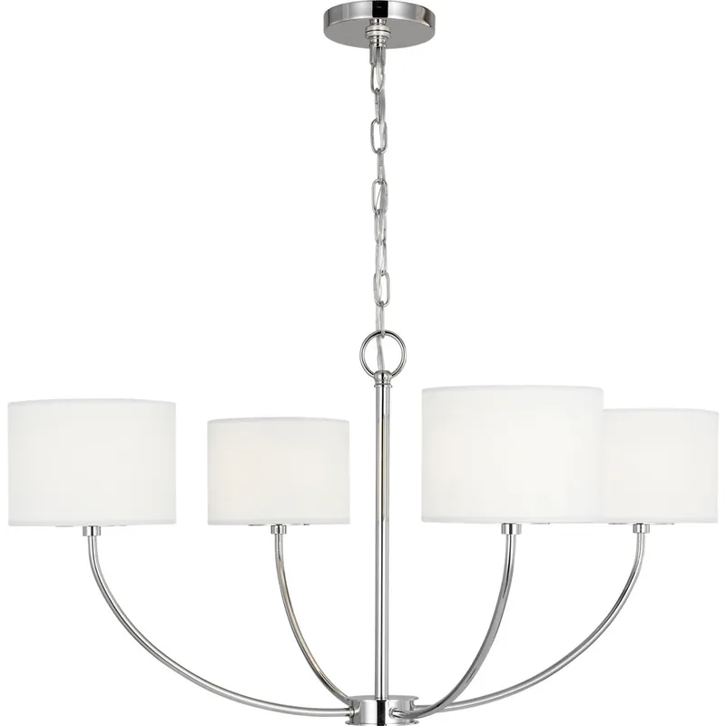 kate spade new york Sawyer 4 Light 31.75 inch Polished Nickel Chandelier Ceiling Light
