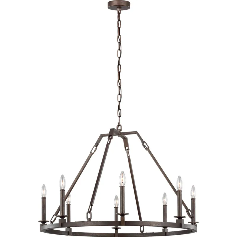 Sean Lavin Landen 8 Light 33.88 inch Smith Steel Chandelier Ceiling Light