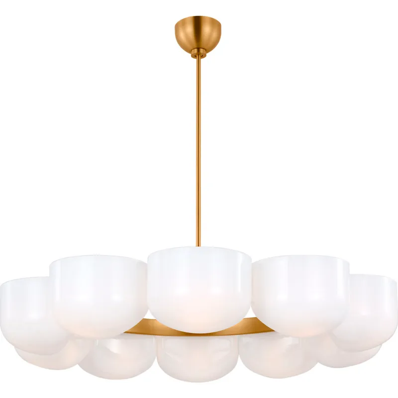 Christiane Lemieux Cheverny 10 Light 36 inch Burnished Brass Chandelier Ceiling Light