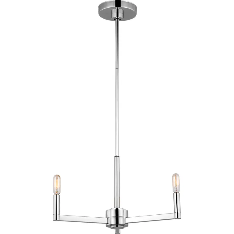 Fullton 3 Light 10 inch Chrome Chandelier Ceiling Light