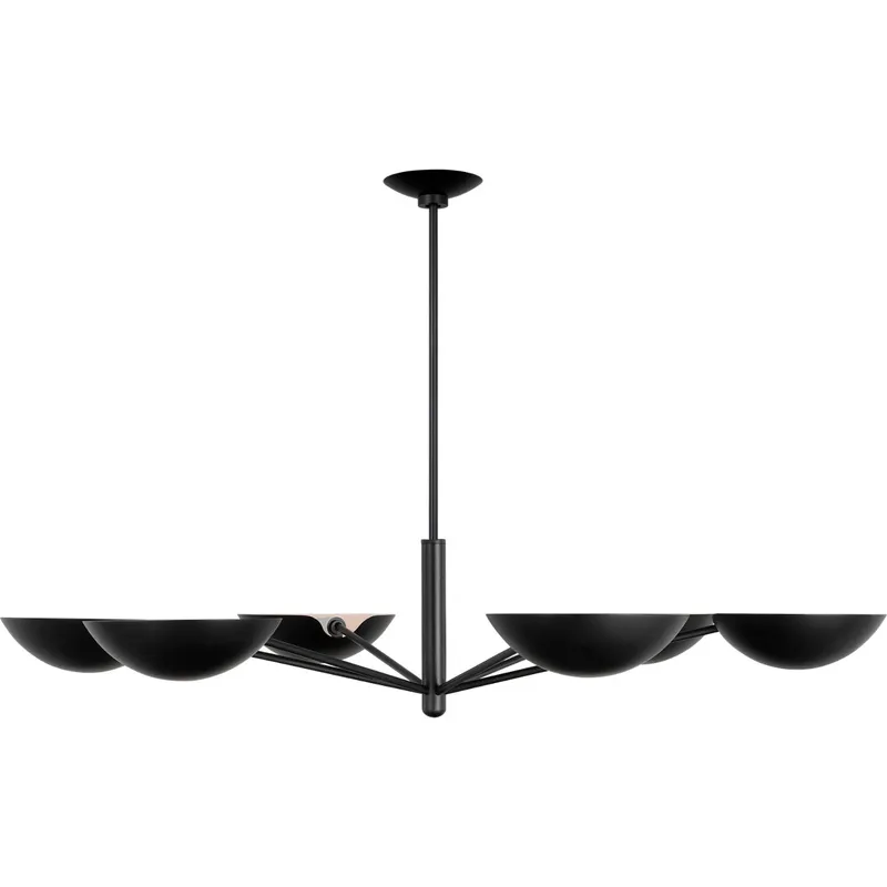 ED Ellen DeGeneres Nevel 6 Light 40 inch Aged Iron Chandelier Ceiling Light
