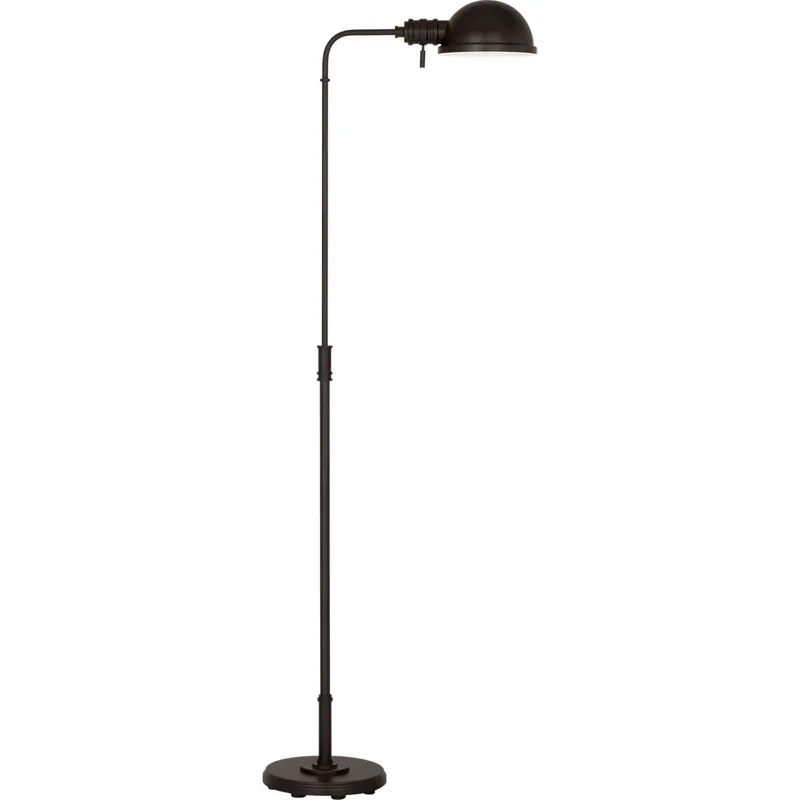 C&M by Chapman & Myers Belmont 64 inch 9 watt Aged Iron Floor Lamp Portable Light
