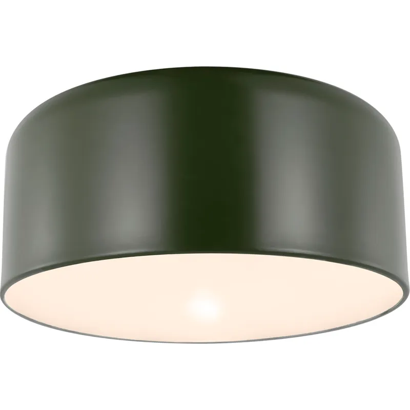 Malone 1 Light 15.75 inch Olive Ceiling Flush Mount Ceiling Light
