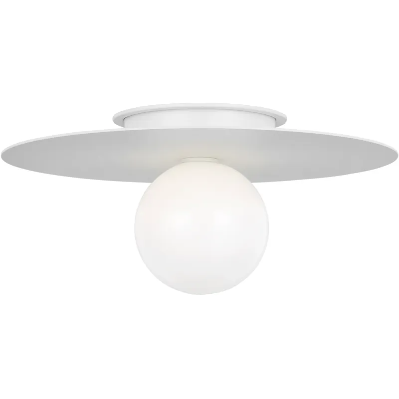 Kelly by Kelly Wearstler Nodes 1 Light 17.5 inch Matte White Flush Mount Ceiling Light