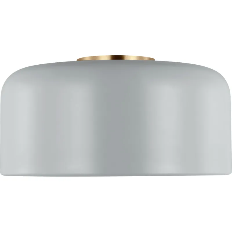 Malone 1 Light 13.75 inch Matte Grey Ceiling Flush Mount Ceiling Light