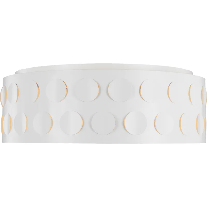 kate spade new york Dottie 4 Light 27.38 inch Matte White Flush Mount Ceiling Light