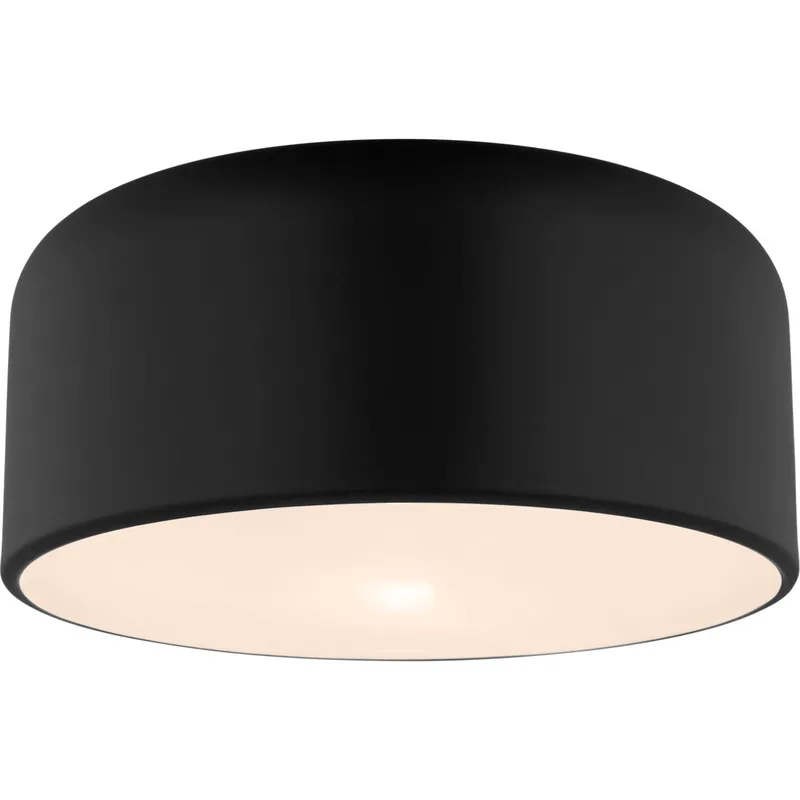 Malone 1 Light 13.75 inch Midnight Black Ceiling Flush Mount Ceiling Light