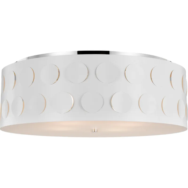 kate spade new york Dottie 4 Light 27.38 inch Polished Nickel Flush Mount Ceiling Light