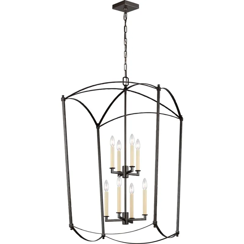 Sean Lavin Thayer 8 Light 24 inch Smith Steel Lantern Chandelier Ceiling Light