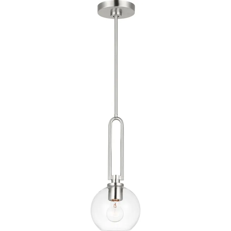 Codyn 1 Light 10 inch Brushed Nickel Mini-Pendant Ceiling Light