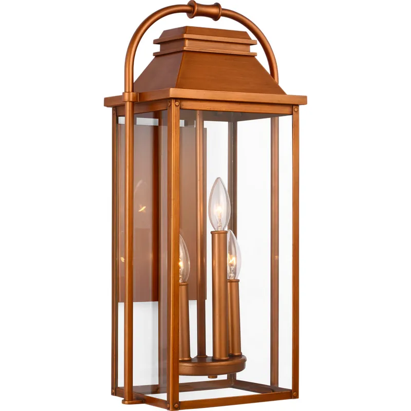 Sean Lavin Wellsworth 3 Light 22.5 inch Natural Copper Outdoor Wall Lantern