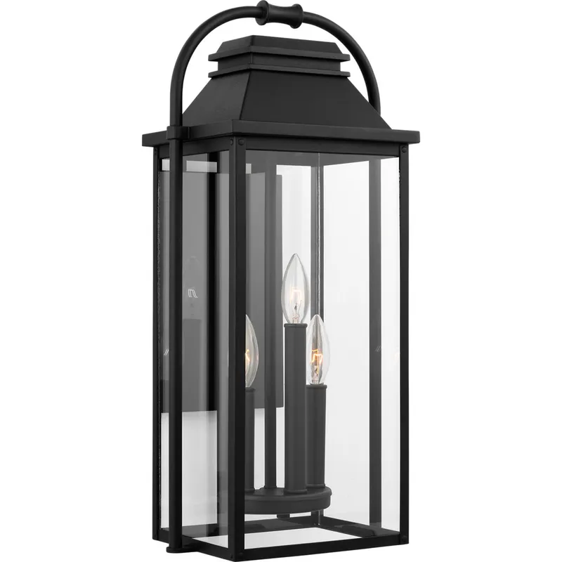 Sean Lavin Wellsworth 3 Light 22.5 inch Textured Black Outdoor Wall Lantern