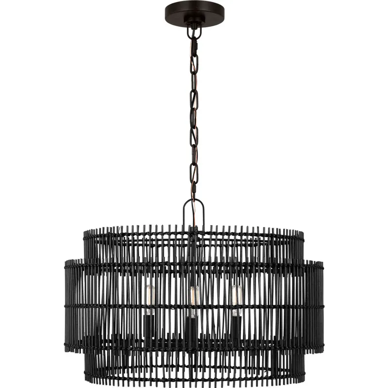 ED Ellen DeGeneres Elio 4 Light 23 inch Aged Iron Hanging Shade Ceiling Light