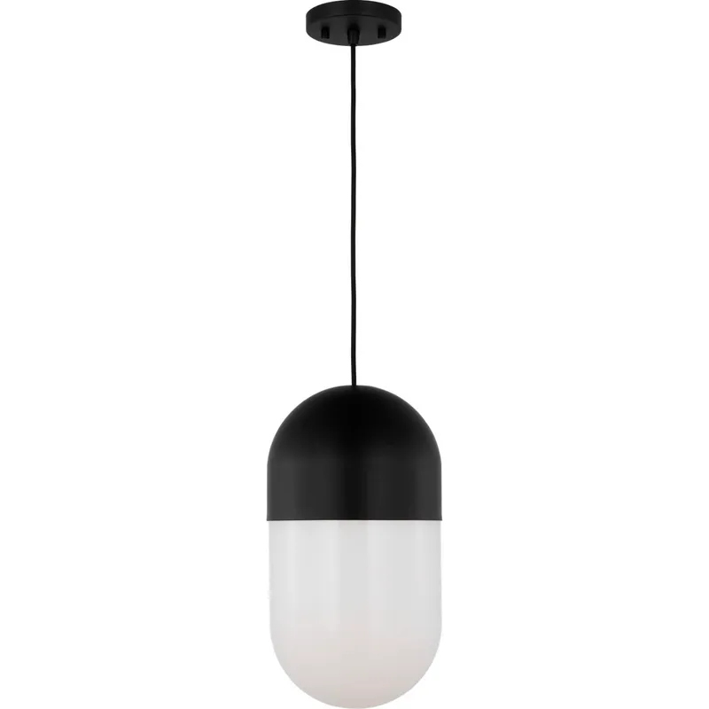Drew & Jonathan Scott Foster 1 Light 8 inch Midnight Black Pendant Ceiling Light
