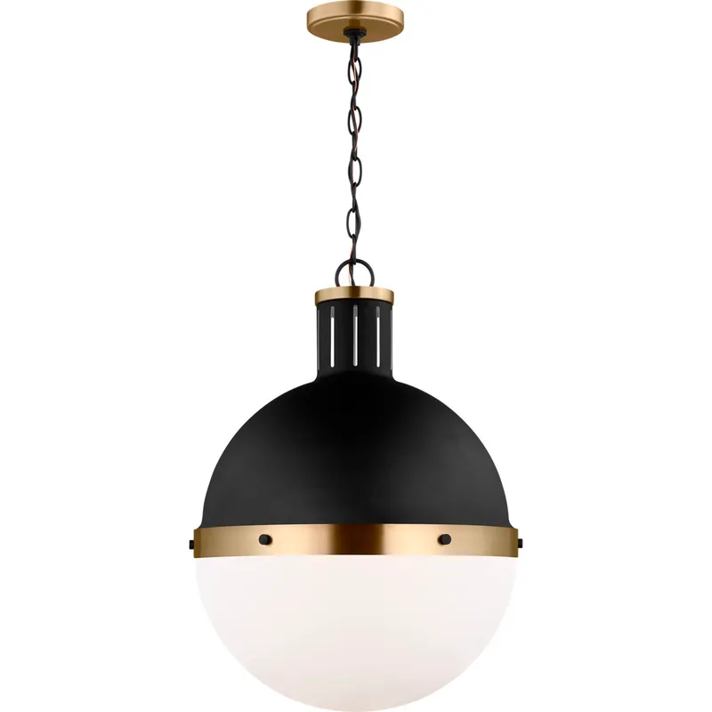 TOB by Thomas O'Brien Hanks LED 16 inch Midnight Black Pendant Ceiling Light