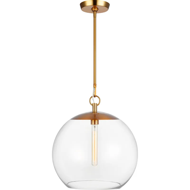 C&M by Chapman & Myers Atlantic 1 Light 16 inch Burnished Brass Pendant Ceiling Light