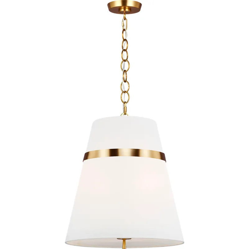 AH by Alexa Hampton Cordtlandt 3 Light 18 inch Burnished Brass Pendant Ceiling Light