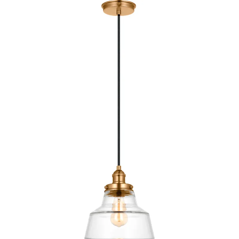 Sean Lavin Baskin 1 Light 10 inch Satin Brass Pendant Ceiling Light