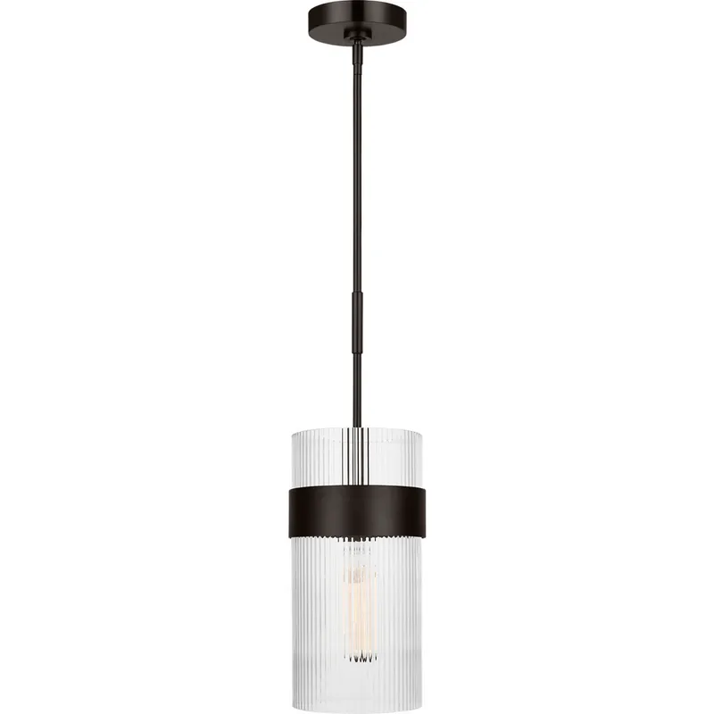 C&M by Chapman & Myers Geneva 1 Light 7 inch Aged Iron Pendant Ceiling Light
