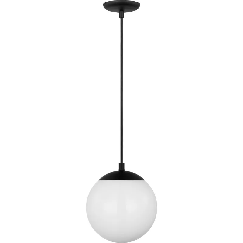 Leo - Hanging Globe 1 Light 8 inch Midnight Black Pendant Ceiling Light