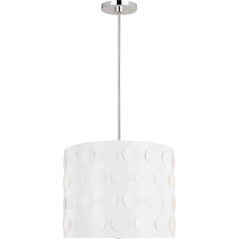 kate spade new york Dottie 3 Light 20.25 inch Polished Nickel Pendant Ceiling Light