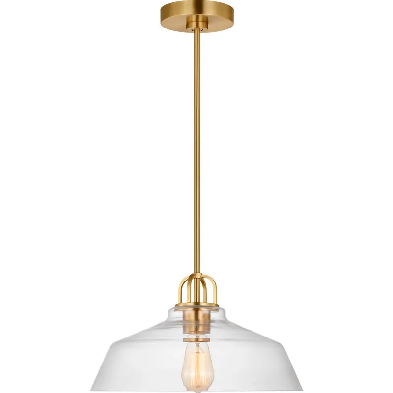 Drew & Jonathan Scott Payton 1 Light 15 inch Satin Brass Pendant Ceiling Light
