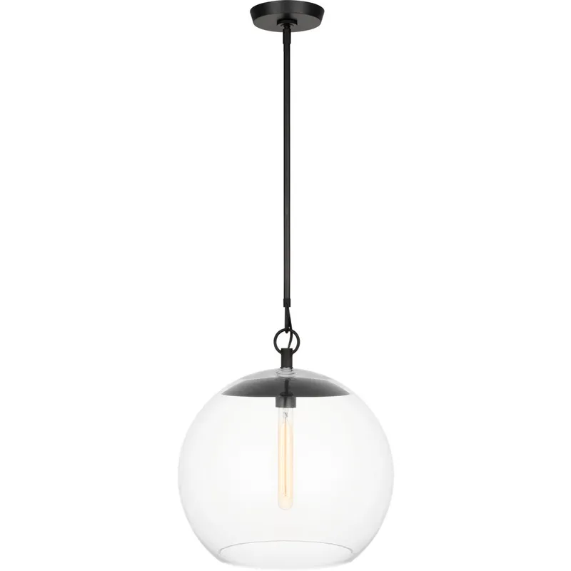 C&M by Chapman & Myers Atlantic 1 Light 16 inch Aged Iron Pendant Ceiling Light