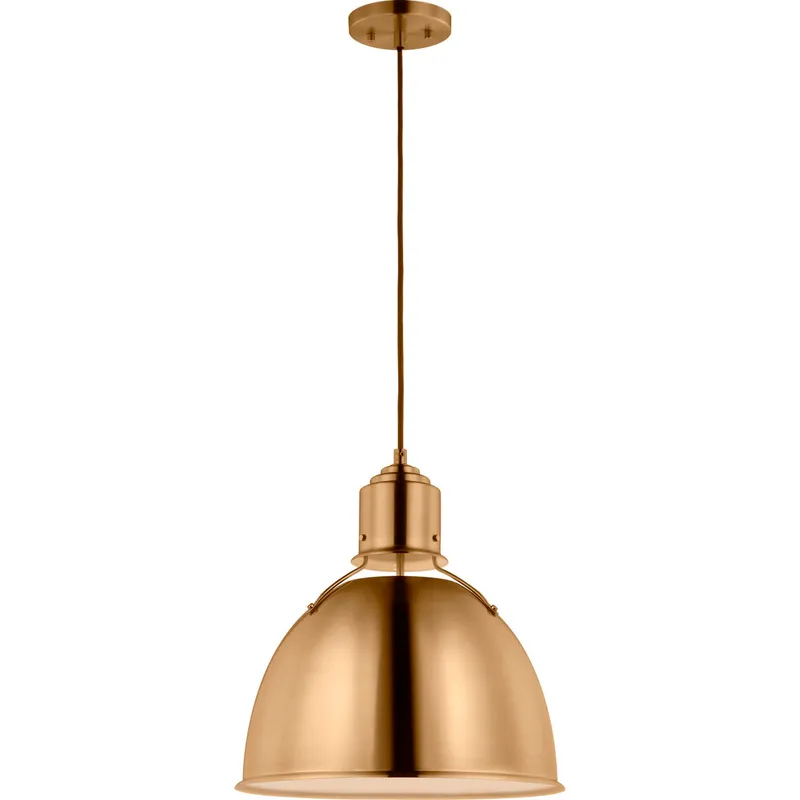 TOB by Thomas O'Brien Huey 1 Light 15 inch Satin Brass Pendant Ceiling Light