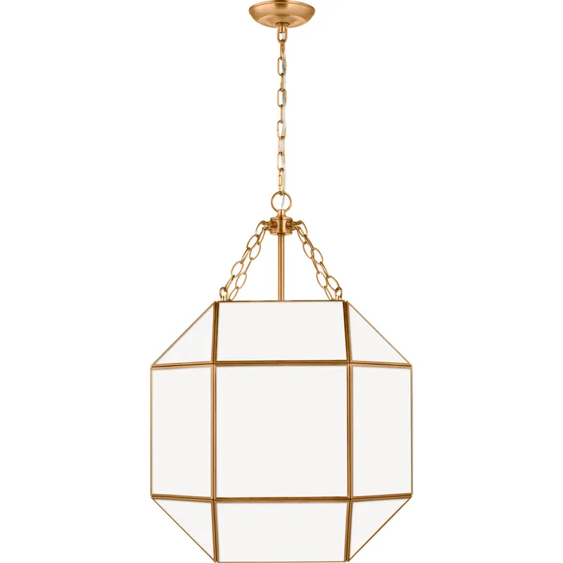 Suzanne Kasler Morrison 3 Light 18.5 inch Satin Brass Pendant Ceiling Light