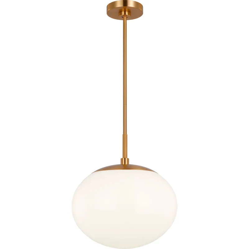 ED Ellen DeGeneres Lune 1 Light 12.38 inch Burnished Brass Pendant Ceiling Light
