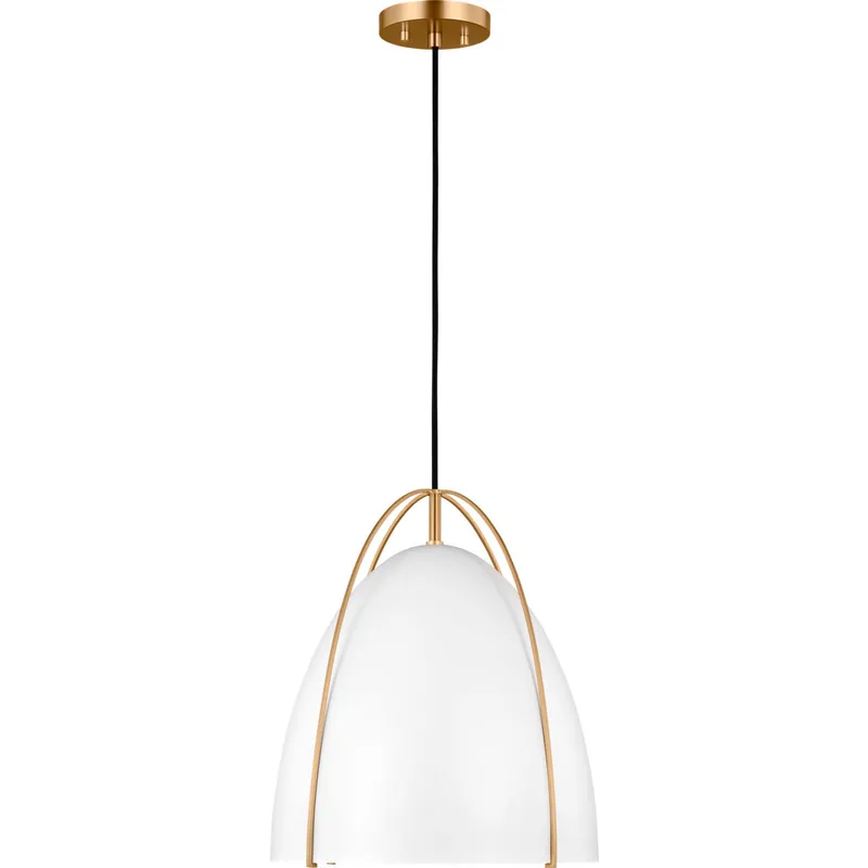 Sean Lavin Norman 1 Light 13.38 inch Satin Brass Pendant Ceiling Light