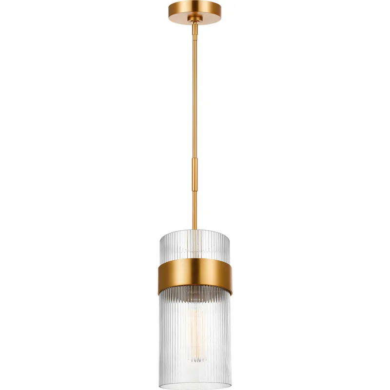 C&M by Chapman & Myers Geneva 1 Light 7 inch Burnished Brass Pendant Ceiling Light