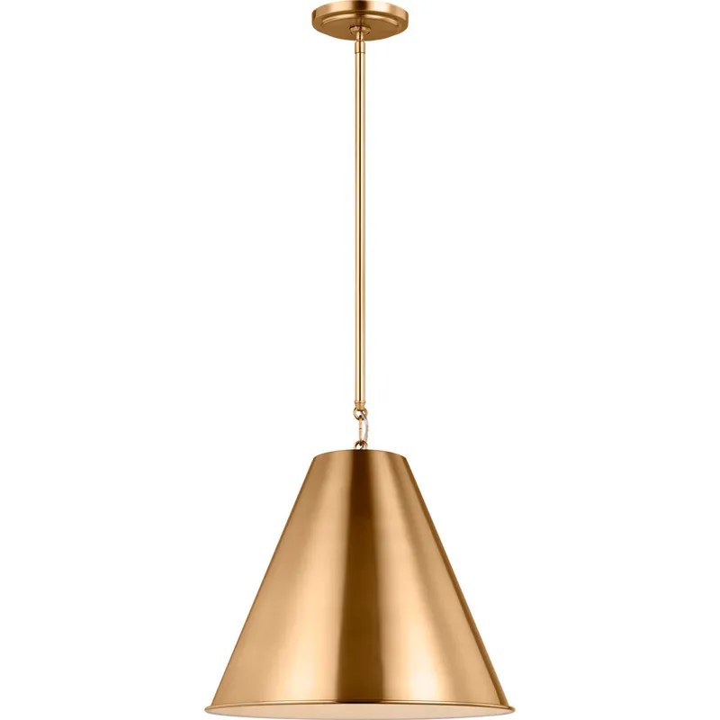 TOB by Thomas O'Brien Gordon 1 Light 15.25 inch Satin Brass Pendant Ceiling Light