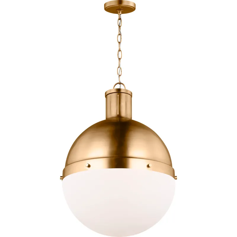TOB by Thomas O'Brien Hanks LED 16 inch Satin Brass Pendant Ceiling Light