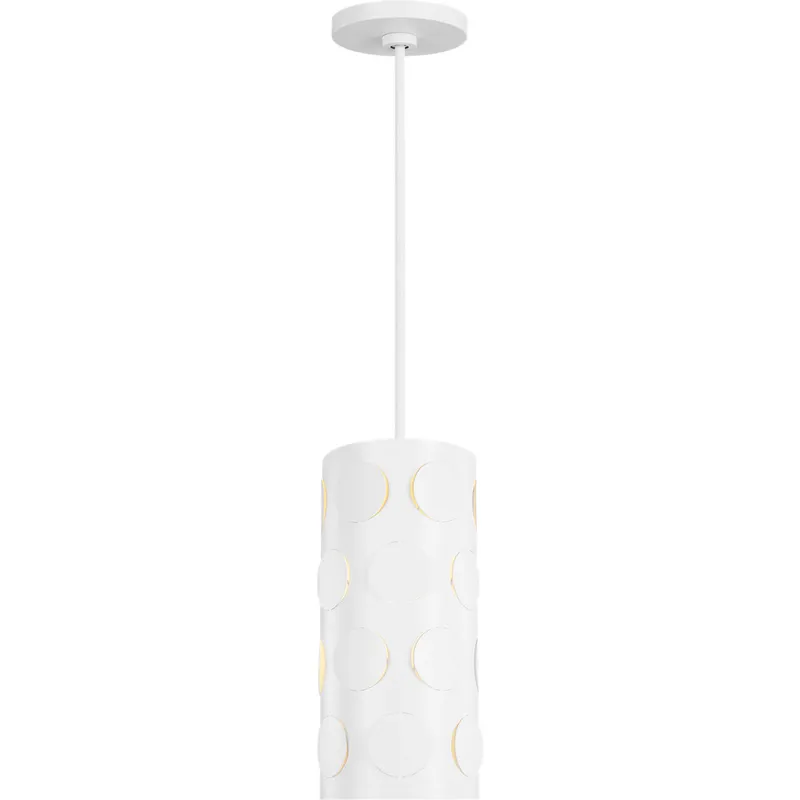 kate spade new york Dottie 1 Light 7.13 inch Matte White Pendant Ceiling Light