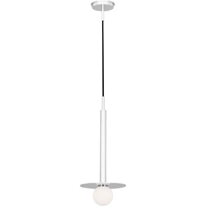 Kelly by Kelly Wearstler Nodes 1 Light 8 inch Polished Nickel Pendant Ceiling Light