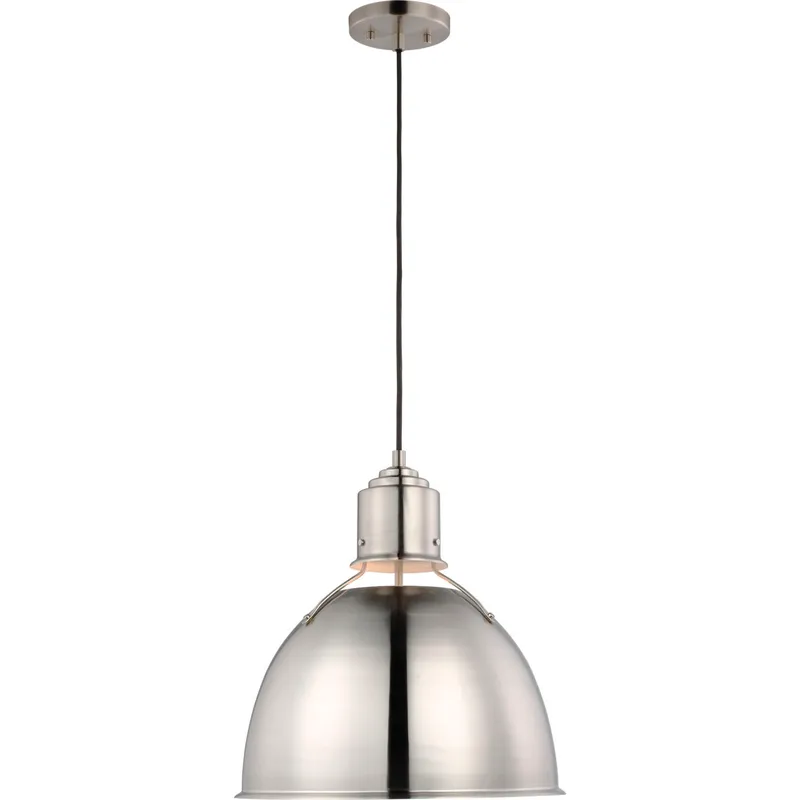 TOB by Thomas O'Brien Huey 1 Light 15 inch Brushed Nickel Pendant Ceiling Light