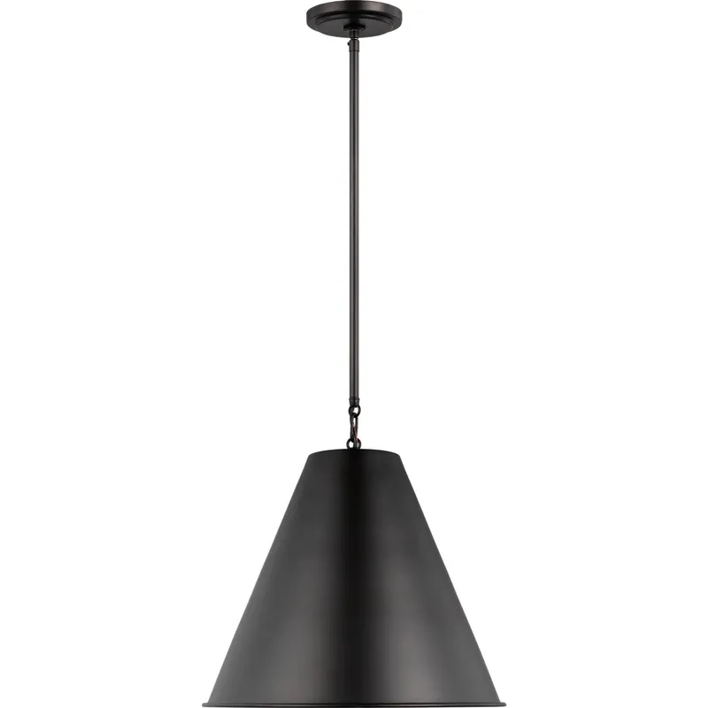 TOB by Thomas O'Brien Gordon 1 Light 15.25 inch Midnight Black Pendant Ceiling Light