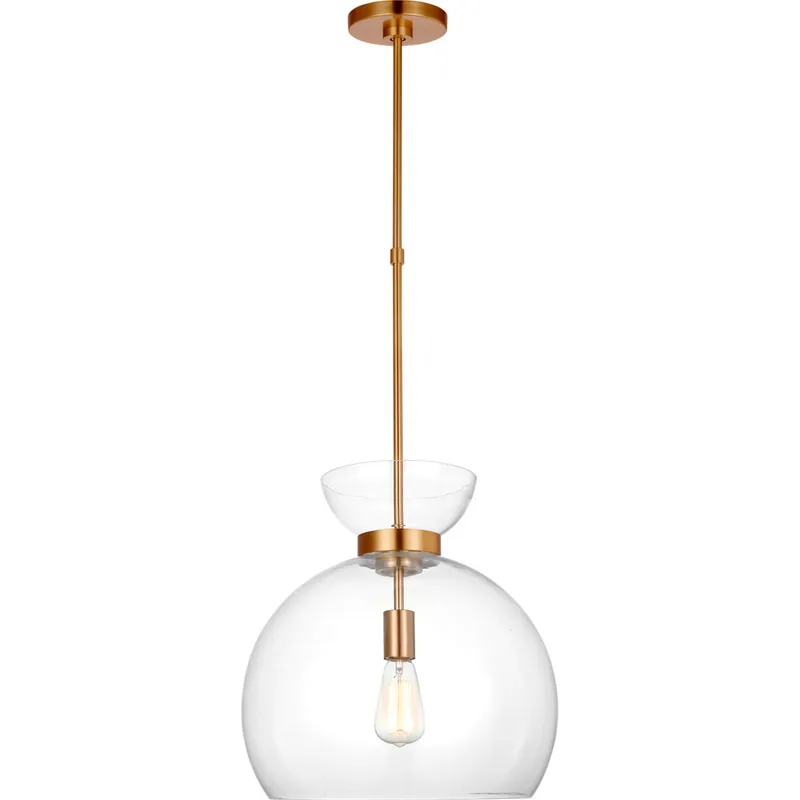 kate spade new york Londyn 1 Light 16 inch Burnished Brass with Clear Glass Pendant Ceiling Light
