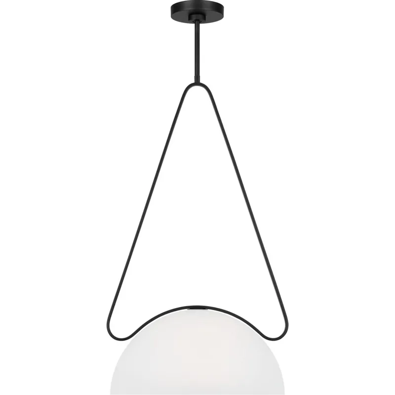 Kelly by Kelly Wearstler Nido 1 Light 15 inch Midnight Black Pendant Ceiling Light