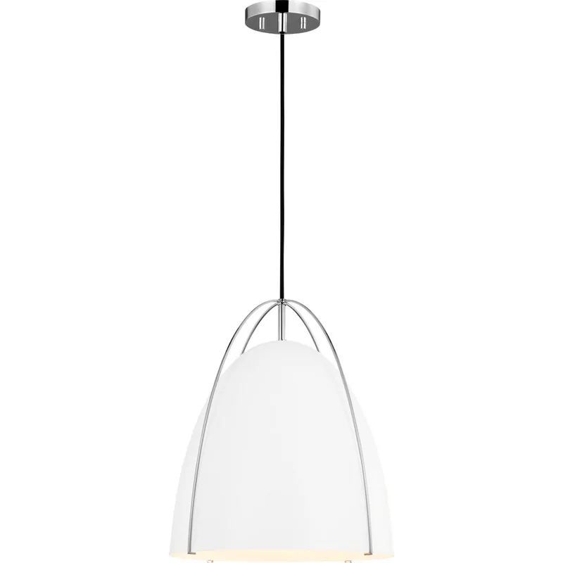 Sean Lavin Norman 1 Light 15.38 inch Chrome Pendant Ceiling Light