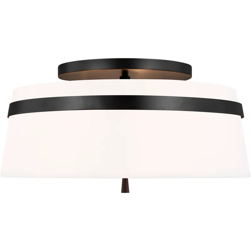 AH by Alexa Hampton Cordtlandt 3 Light 19 inch Aged Iron Semi-Flush Mount Ceiling Light