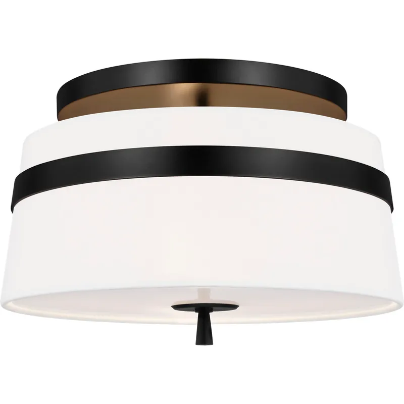 AH by Alexa Hampton Cordtlandt 3 Light 14 inch Aged Iron Semi-Flush Mount Ceiling Light