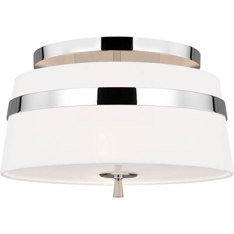 AH by Alexa Hampton Cordtlandt 3 Light 14 inch Polished Nickel Semi-Flush Mount Ceiling Light